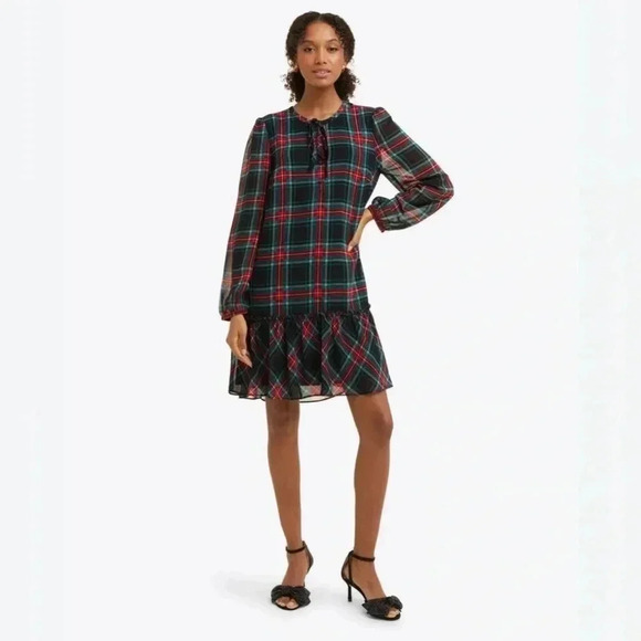 Draper James Rosanne Shift Dress in Georgia Plaid Sz XXL - Picture 1 of 11